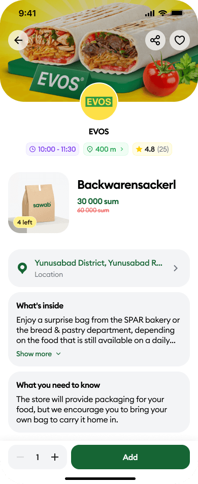 Sawab App — Product Details